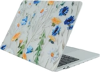 Mcstorey Macbook Air 13 İnç Kılıf A1369 A1466 Uyumlu Çiçek Desenli Hard Case Sert Koruyucu Kapak Printed Floral Laptop Kılıfı 2010-2017 Sarı ürün görseli 1