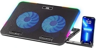 Classone Mila Serisi M2 R-Type Rgb Işıklı, 2 Büyük Fan, Telefon Standı,2 Usb Notebook Soğutucu Stand ürün görseli 1