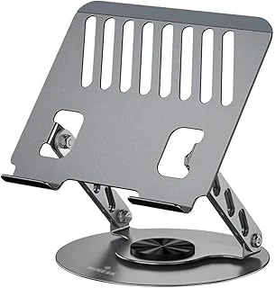 Minesk Macbook Laptop Standı 360 Derece Dönebilen Boyutu Ayarlanabilir Alüminyum Alaşım Ergonomik Tasarım Bilgisayar Tutucu (Bilgisayar Standı) ürün görseli 1