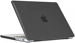 Macbook 14Inç M3/M4/Max A3112 A3185 A3401 A2918 A1992 Ile Uyumlu Kılıf Kristal Ön Arka Şeffaf Kapak Siyah ürün görseli 1