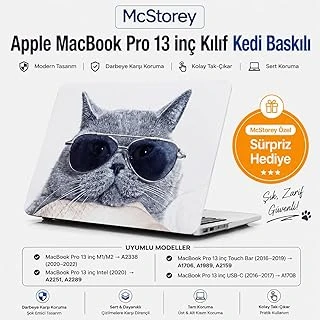 Mcstorey Macbook 13 Desenli Kılıf A1706 A1708 A1989 A2159 A2251 A2289 A2338 M1 M2 Uyumlu Tpu Sert Kılıf İnce Hafif Koruyucu Kapak Gri ürün görseli 1