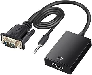 Vga To Hdmi Çevirici Adaptör 3.5 Mm Ses Girişli (Hdmi Çıkışı Vga Ya Dönüştürmez) ürün görseli 1
