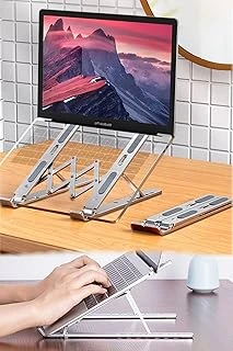 Chermik Dizüstü Laptop Yükseltici Alüminyum Stand, Tek Beden, Chrmk12967, Gümüş, Erkek ürün görseli 1