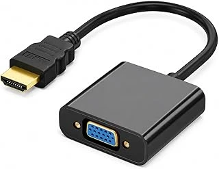 Primex Px-1240S Hdmi To Vga Çevirici Adaptör, 30 Cm Dijital Görüntü Dönüştürücü, Hdmi Erkek Vga Dişi, Full Hd Destekli Siyah Kablo Aparatı, Pc Laptop Projeksiyon Monitör Uyumlu ürün görseli 1