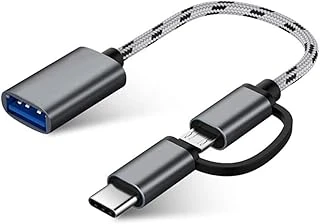 Alfais 4901 Usb 3.0 Otg To Type-C Micro Usb Data Şarj Çevirici Dönüştürücü Adaptör ürün görseli 1