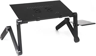 Kenly Katlanabilir Laptop Sehpası – Taşınabilir Ayarlanabilir Notebook Standı, Ergonomik Tasarım, Şık Siyah Masaüstü Laptop Standı ürün görseli 1