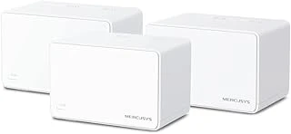 Mercusys Halo H80X 3-Pack, Ax3000Mbps, Dual-Band, Gigabit Portları, 150'Ye Kadar Cihaz Bağlanabilir, 650 M²'Ye Kadar Kapsama, Akıllı Bağlantı, Uygulama Ile Kolay Kurulum, Wi-Fi 6 Mesh Sistemi ürün görseli 1