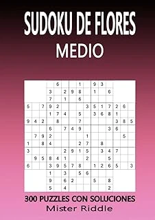 Sudoku De Flores - Medio - 300 Puzzles Con Soluciones ürün görseli 1