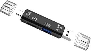 Alfais 5068 Otg 3 In 1 Type-C Micro Usb Tf Çevirici Dönüştürücü Kart Okuyucu ürün görseli 1