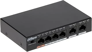 Dahua Pfs3006-4Et-60 6Port 4Xfe-2Xfe 60W Yöneti̇lemez Poe Swi̇tch ürün görseli 1