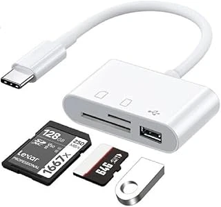 Alfais 5232 Usb Type C To Sd Microsd Tf Kart Okuyucu Usb 3In1 Çevirici Dönüştürücü Adaptör ürün görseli 1