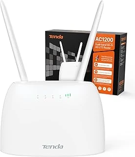 Tenda 4G07 4G Router 4G Box, 4G+ Lte Çift Bant Wifi Modem (5Ghz: 867 Mbps +2.4Ghz: 300 Mbps) Herhangi Bir Operatör Için Kartlı 4Gmobil Yönlendirici, 64 Cihaza Kadar Bağlantı ürün görseli 1