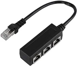 Coverzone Rj45 Ethernet Splitter Adaptör 1 Erkek 3 Dişi Lan Çoklayıcı İnternet Paylaştırıcı Cat5 Cat6 Ağ Çoğaltıcı Router Modem Pc Laptop Bağlantı Çevirici | Zr1225 ürün görseli 1