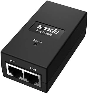 Tenda Tenda Poe15F Poe Adaptörü (100 Mbit/S + 15 Watt Güç Örneğin Erişim Noktaları Veya Ip Kameralar Için, 100 Metre Poe, Tak Çalıştır. Siyah ürün görseli 1