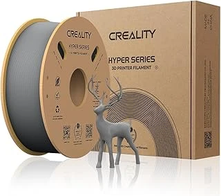 Creality Hyper Pla Filament 1,75 Mm, Resmi Filament 1,75 Mm Pla, 3D Yazıcı Filamenti, Yüksek Hızlı Baskı Için, Uzun Ömürlü Dayanıklı, Boyut Hassasiyeti +/-0,03 Mm, 1 Kg/Makara (Gri) ürün görseli 1