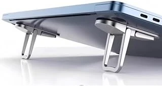 2'Li Paket Ayarlanabilir Laptop Standı - 2 Kademeli Ergonomik Yükseltici, Katlanabilir Taşınabilir Notebook Tutucu, Kaymaz Silikon Pedli Hafif Dizüstü Bilgisayar Standı ürün görseli 1