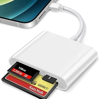 Coverzone Tip C Kart Okuyucu 3In1, Cf Tf Sd Card Reader Ipad Ile Uyumlu, Sd Kart Adaptörü, Hafıza Kartı Okuyucu Type C Iphone Ile Uyumlu (Zr498 - Type-C Kablo) ürün görseli 1