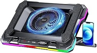 Juo Yeti 2200Rpm Rgb Işıklı Led Display Laptop Notebook Soğutucu Stand ürün görseli 1