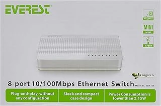 Everest Esw-108 8 Port 10/100Mbps Ethernet Switch Hub ürün görseli 1
