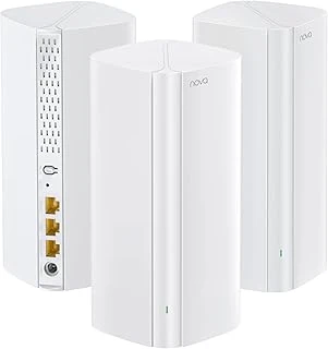 Tenda Nova Mx12 Mesh Wlan Wifi 6 Sistemi - Ax3000 Çift Bant Wlan Mesh Sistemi, 4-6 Yatak Odalı Evler Için Önerilir, 9X Gigabit Bağlantı Noktası - Wlan Yönlendirici Tekrarlayıcı Yerine Geçer - Alex ürün görseli 1