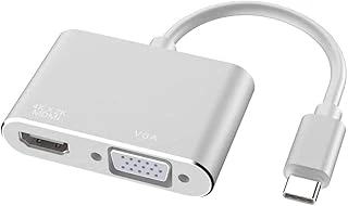 Alfais 4366 Usb Type-C To Hdmi Vga 3.1 4K Çevirici Dönüştürücü Adaptör ürün görseli 1