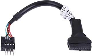 Alfais 5026 19-20 Pin Usb 3.0 To 9 Usb 2.0 Çevirici Dönüştürücü Adaptör Kablosu ürün görseli 1