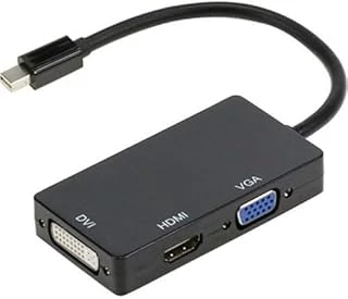 Coverzone Mini Displayport To Hdmi Dvi Vga Kablo Çevirici Dönüştürücü Thunderbolt Mini Dp To Hdmi Dvi Vga Adaptör ürün görseli 1
