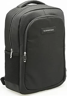 Unisex Siyah Su Geçirmez Kumaş Fonksiyonel Şık Tasarımlı 15.6 İnç Laptop Sırt Çantası ürün görseli 1