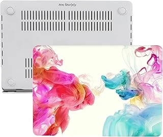 Mcstorey Macbook Air 13 İnç Kılıf A2337 M1 A2179 A1932 Uyumlu Mat Sert Kapak Uv Baskılı Desenli Koruyucu Hard Case İnce Hafif Laptop Kılıfı Pembe ürün görseli 1