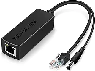 Aktif Poe Dağıtıcı Adaptör, 48 V Ila 12 V, Ieee 802.3Af Uyumlu, 10/100 Mbps'Ye Kadar 100 Mbps'Ye Kadar, Gözetleme Kamerası, Kablosuz Erişim Noktası Voip Telefon Için ürün görseli 1