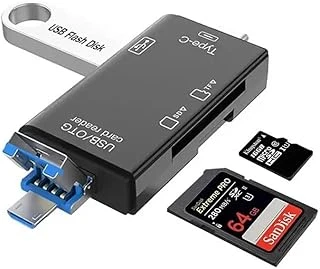 Seyahat Usb Bellek Kartı Okuyucu Mikro Düzenli Sd Kartlar Seyahat Için - 6 In 1 Dizüstü Güvenli Dijital Evrensel Kompakt Otg Adaptörü ürün görseli 1