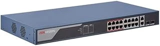 Hikvision Ds-3E1318P-Ei Bağlantı Noktası Akıllı Poe Anahtarı ürün görseli 1