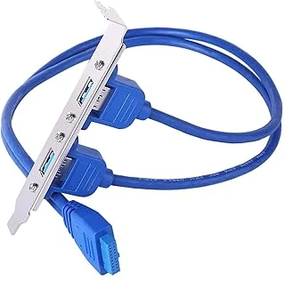 Lunatic 9249 19 Pin Usb 3.0 Arka Pci Panel Genişleme Braketi 2 Port Çoklayıcı Kablosu. Bilgisayarın Arkasına Iki Usb 3.0 Bağlantı Noktası Ekleyin, Anakart Standart Tam Boy Pc Kart Braketinde Ekleyin ürün görseli 1
