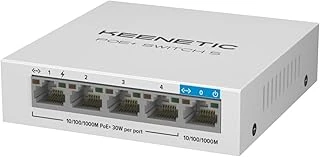 Keenetic Poe+ Switch 5, 1X1Gbit, 4X1Gbit Poe+ Port, Ieee 802.3Af/At (Max.30W/Port), 60Watt ürün görseli 1