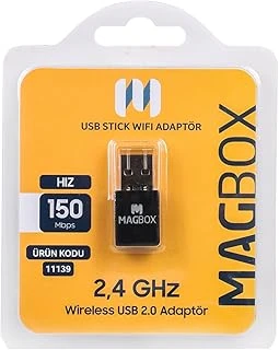 Mini Usb Stick Wifi Adaptör, 7601 Chipset, 2.4Ghz, 150 Mbps, Hd Uydu Alıcı Uyumlu Usb Stick Wifi Adaptör, 802.11N, Magbox ürün görseli 1