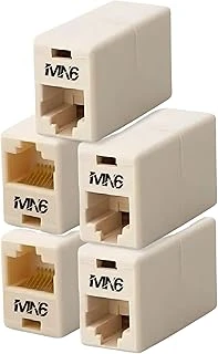 Mn6 M14 5 Adet Rj45 Ethernet Kablo Birleştirici, Cat5 Cat5E Cat6 Uyumlu Dişi Dişi Lan Kablo Uzatma Aparatı ürün görseli 1