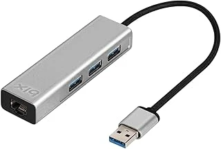 Bix Bx06Hb Usb 3.0, 1000Mbps Güvenilir Kablolu Ağ Bağlantısı, 3 Portlu Çoklayıcı Hub Windows 10, 8.1, 8, 7, Vista, Xp Os 10 Uyumlu ürün görseli 1