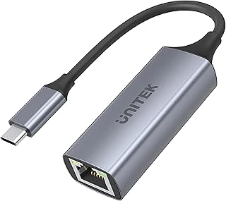 Unitek Usb-C Gigabit Ethernet Adaptörü │ Usb Tip C Rj45 Lan Ethernet 10/100/1000 Mbps Dönüştürücü│ Usb 3.0 5 Gbps │ Alüminyum, Kablo 12 Cm │ Neztweradapter Win, Mac, Linux│Plug&Play ürün görseli 1