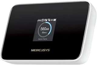 Mercusys Mt115 | 4G Lte Wi-Fi 6 Taşınabilir Modem | 150 Mbps 4G Hızı | 2400 Mah Pil Ile 10 Saat Kullanım | Bilgi Ekranlı | 10 Cihaz Desteği | Girişli Cep Wi-Fi | Mercusys App ürün görseli 1