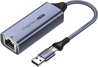 Veggieg Usb-A Type-C 2.5G Gigabit Ethernet Dönüştürücü Adaptör ürün görseli 1
