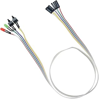 Alfais 5064 Ana Kart Power Kablosu Led Işıklı Reset Açma Kapama Butonu Kablosu On Off Switch ürün görseli 1