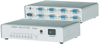 S-Link Sl-2508 8 Vga 250Mhz Monitör Splitter, Siyah ürün görseli 1