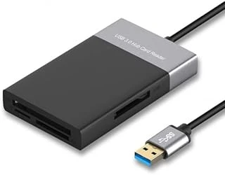 Çoklu Xqd Kart Okuyucu 6In1 Fonksiyonlu 3.0 X 2 Usb Girişi Xqd Tf Cf Sd Card Reader ürün görseli 1