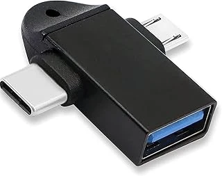 Parcbeny 6549 Micro Usb Type-C 3 In 1 Dönüştürücü Çevirici Adaptör Otg Usb 3.0 Girişli Type-C - Micro Usb Dönüştürücü Aparat ürün görseli 1