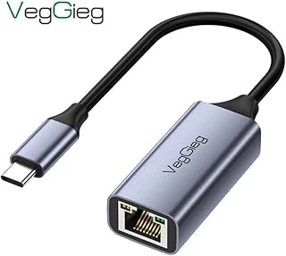 Veggieg Type-C 1000Mbps Gigabit Ethernet Adaptörü Pc, Mac, Konsol, Tv Box Uyumlu ürün görseli 1