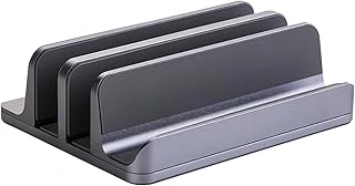 Mcstorey Laptop Standı Dikey Metal Stand Macbook Ile Uyumlu Ergonomik Notebook Bilgisayar Tutucu Masaüstü Düzenleyici Alüminyum Gri ürün görseli 1