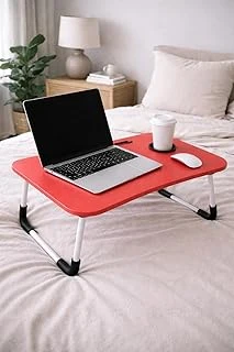 Portatif Atlantik Kırmızı Renk Laptop Sehpası Katlanabilir Çalışma Masası Kahvaltı Masası ürün görseli 1