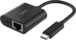 Belkin Connect Usb-C - Ethernet + Şarj Adaptörü 100W, Gigabit Ethernet Bağlantı Noktası Usb-C Bağlantı Noktası - ürün görseli 1
