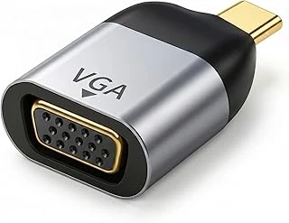 Type-C To Vga Çevirici Mini Adaptör - Usb-C'Den Vga Görüntü Dönüştürücü - Alüminyum Gövde - Laptop Uyumlu - Tak Çalıştır ürün görseli 1