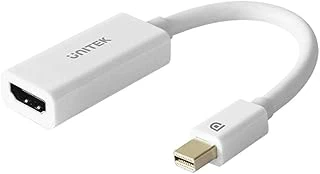 Unitek Mini Displayport Hdmi Adaptörü - Thunderbolt 1/2 (Mini Dp) Hdmi 1.4 Soket Adaptörü Sinyal Dönüştürücü │ 4K, 20 Cm Kablo, Beyaz │ Macbook Air, Pro, Imac, Thinkpad Vb. Ile Uyumlu ürün görseli 1